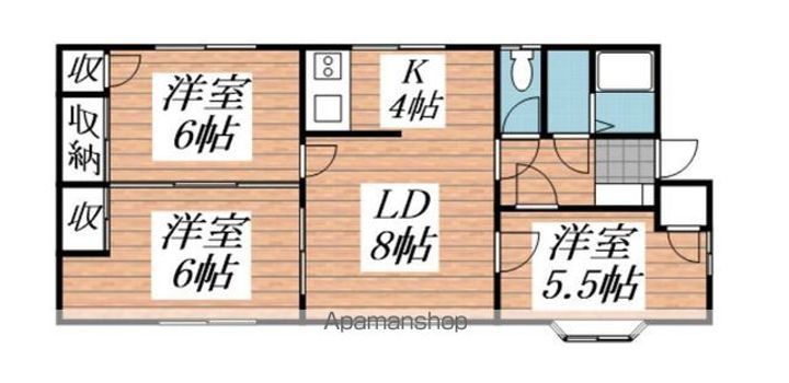 茨城県鹿嶋市大字宮津台(一戸建)の賃貸物件の間取り