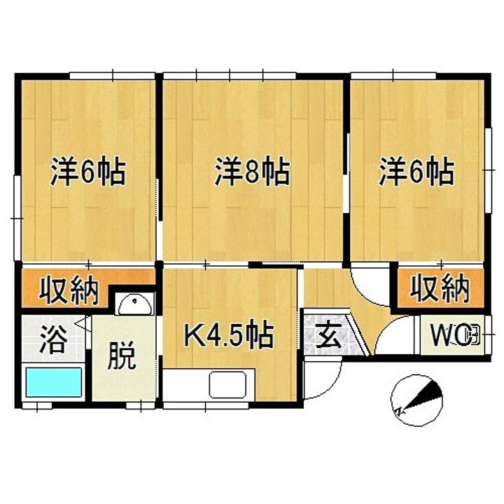 コーポ北園の間取り