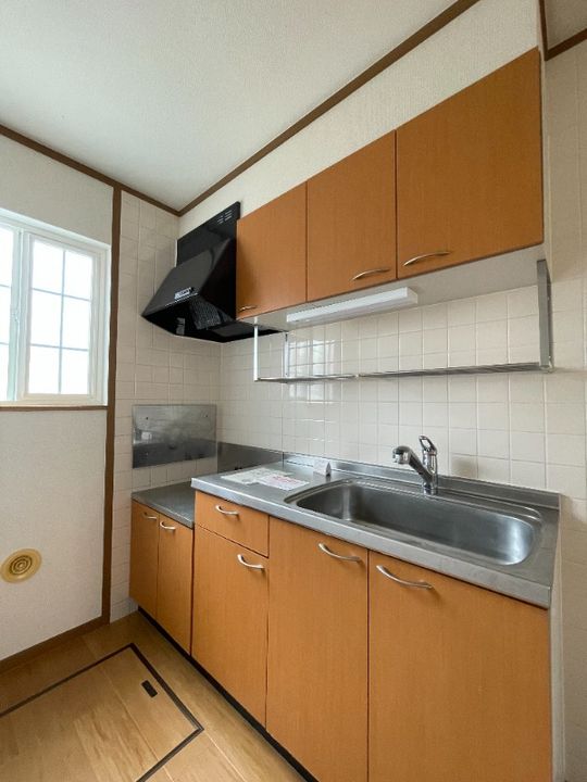岡山県倉敷市三田(アパート)の賃貸物件のキッチン