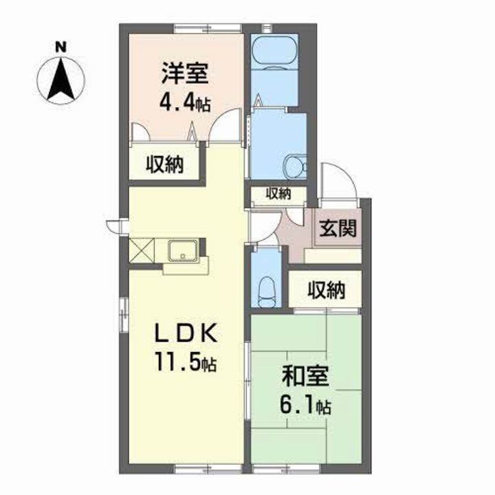 レジェンド A棟の間取り