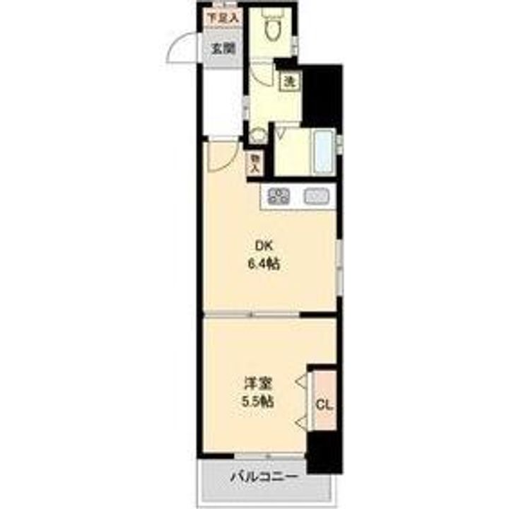 愛知県名古屋市守山区廿軒家(マンション)の賃貸物件の間取り
