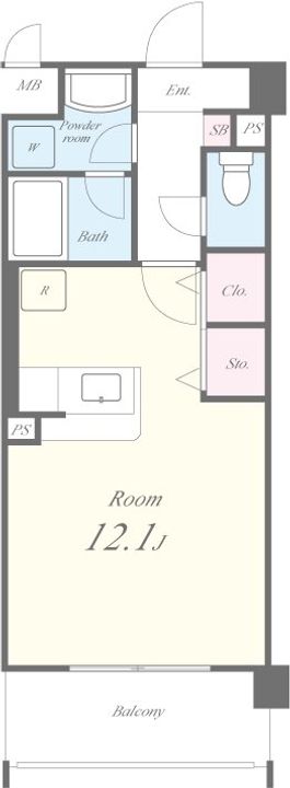 ハニーエストゥディオの間取り