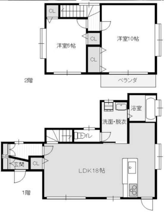 埼玉県行田市大字中江袋(一戸建)の賃貸物件の間取り