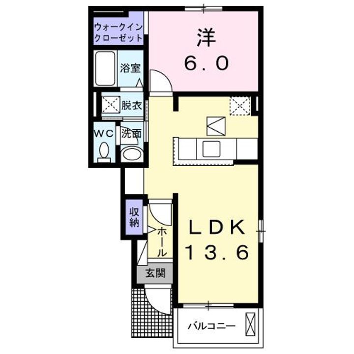 茨城県下妻市柴(アパート)の賃貸物件の間取り