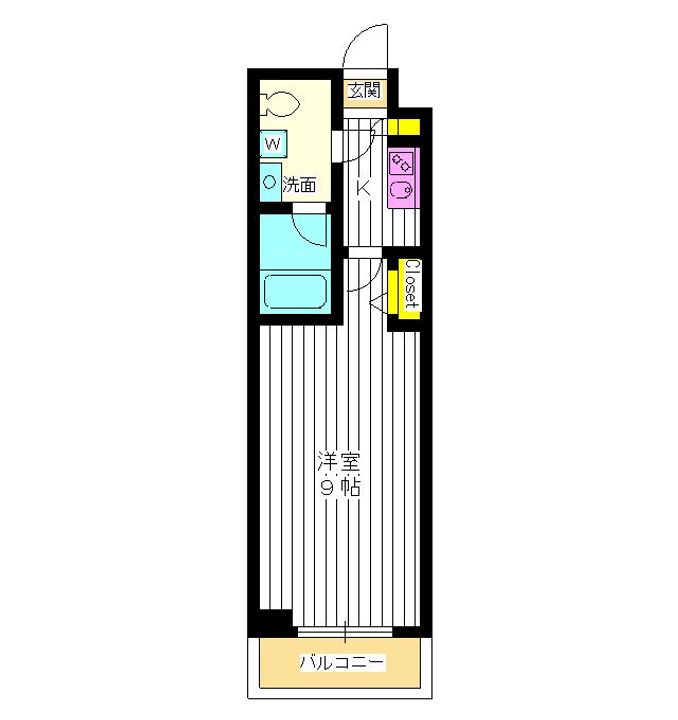 東京都練馬区中村北4(マンション)の賃貸物件の間取り