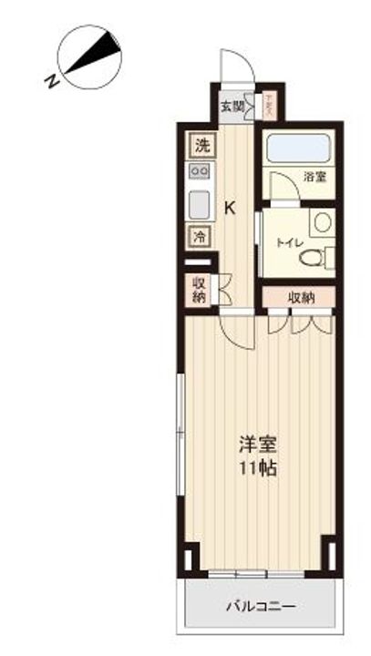 プラティーク清澄白河の間取り