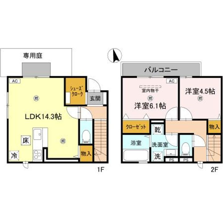 大阪府大阪市阿倍野区阪南町2(一戸建)の賃貸物件の間取り