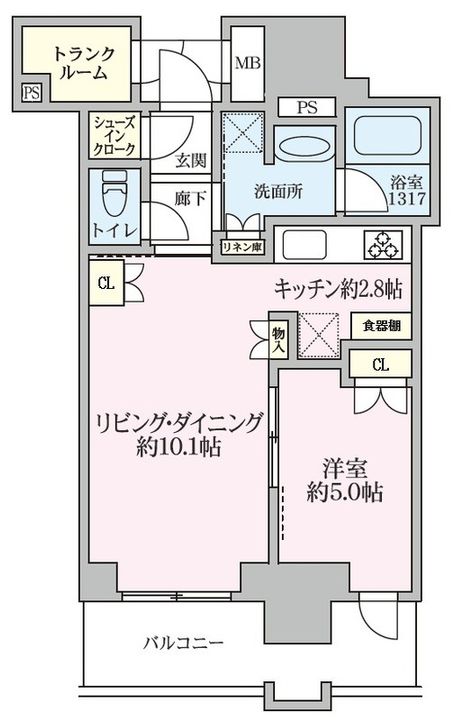 ブランズタワー梅田northの間取り