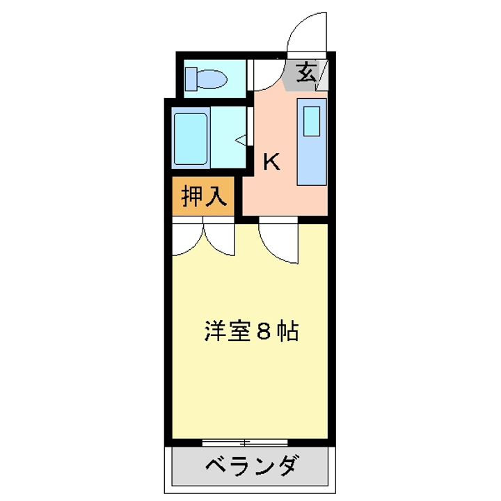 381コーポラスの間取り