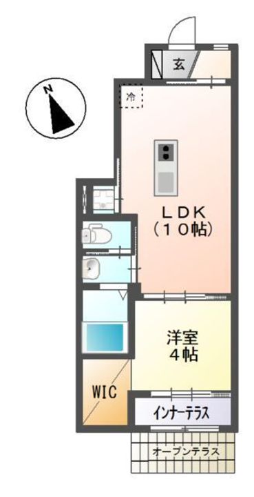 東京都稲城市大丸(アパート)の賃貸物件の間取り