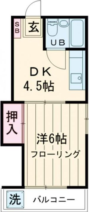 三鷹永谷ハイツ2の間取り