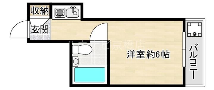 大阪府大阪市都島区都島南通2(マンション)の賃貸物件の間取り