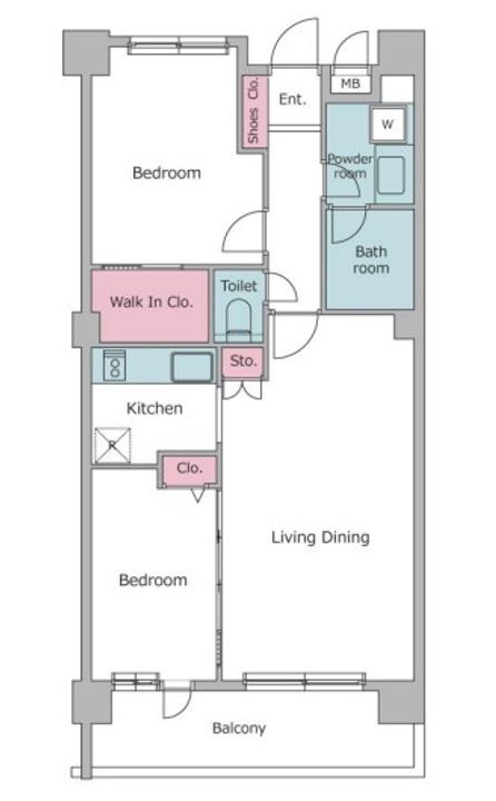 レジディア祐天寺の間取り