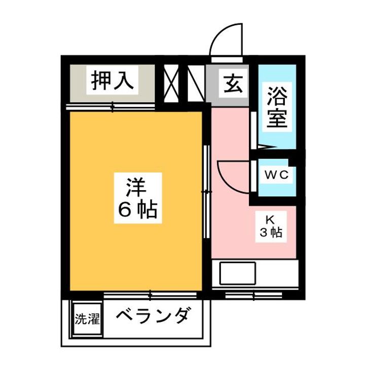 西小岩コーポの間取り