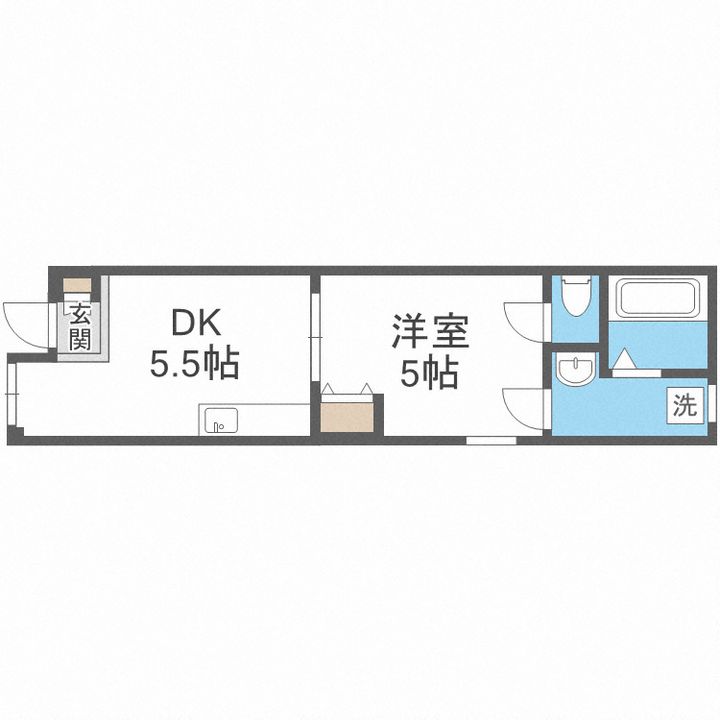 大阪府大阪市北区天満3(マンション)の賃貸物件の間取り