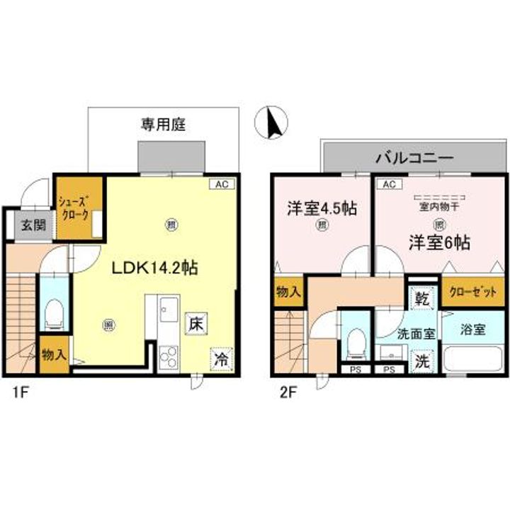 大阪府大阪市阿倍野区阪南町2(一戸建)の賃貸物件の間取り