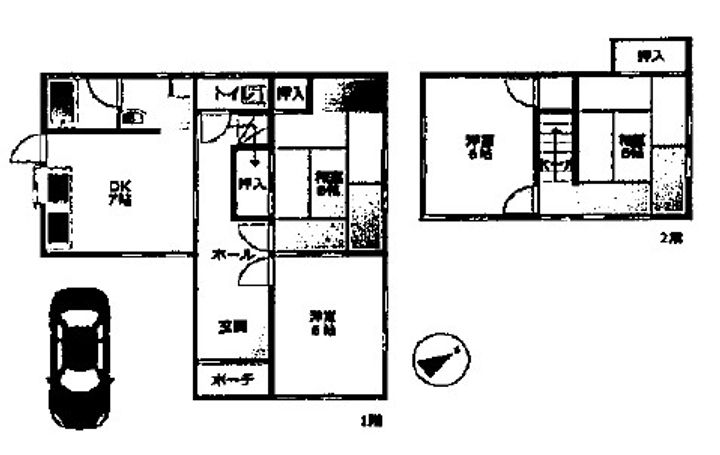 兵庫県姫路市砥堀(一戸建)の賃貸物件の間取り