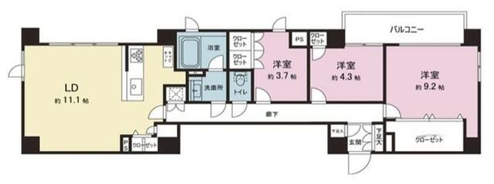 アゼリアテラス新宿の間取り