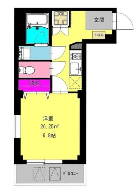 東京都江東区高橋(マンション)の賃貸物件の間取り