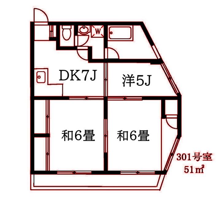 第二三和ビルの間取り