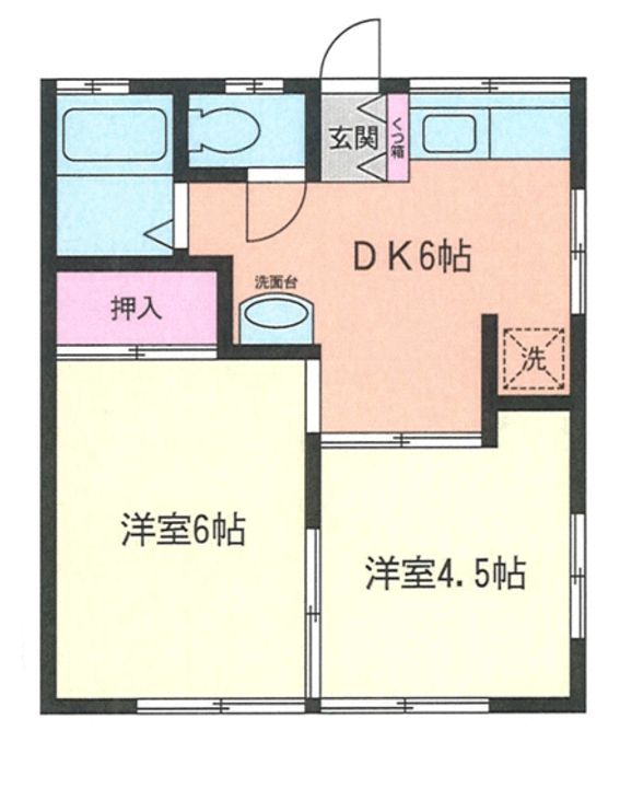 コーポドルジュの間取り