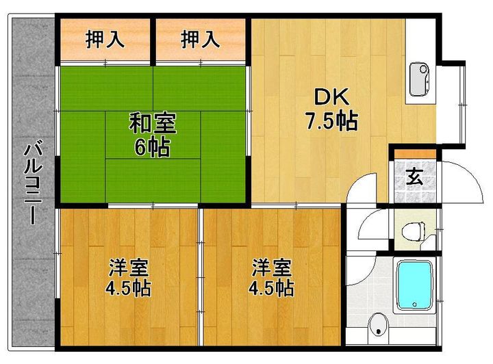 セゾンコートの間取り