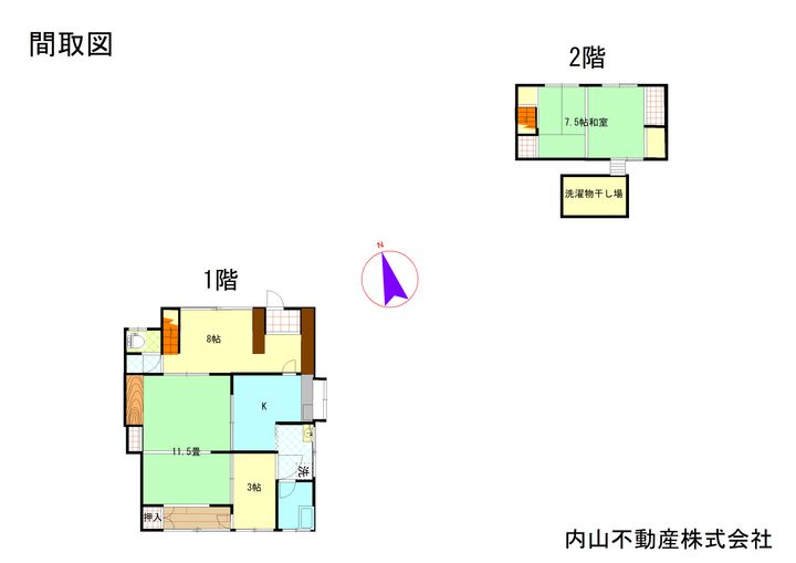 岡山県玉野市和田2(一戸建)の賃貸物件の間取り