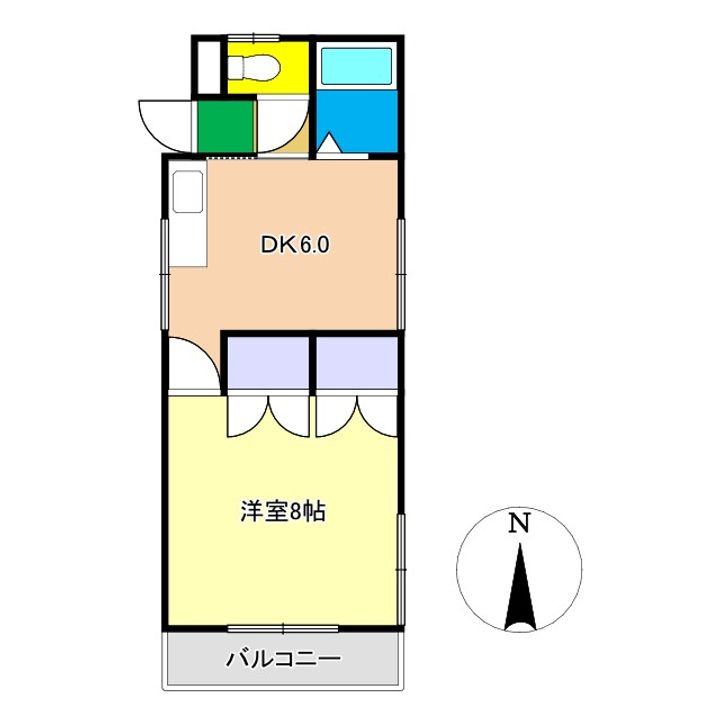 ハピィハイツ百石の間取り