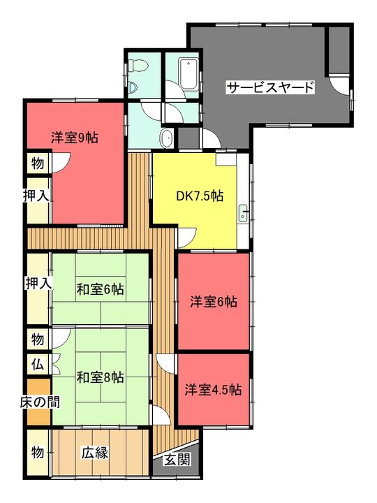 三重県伊勢市小俣町本町(一戸建)の賃貸物件の間取り