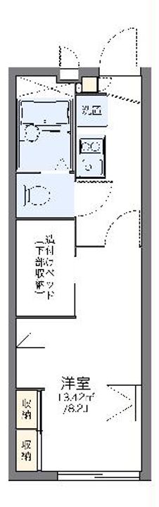 レオパレスボンボネラ モモの間取り
