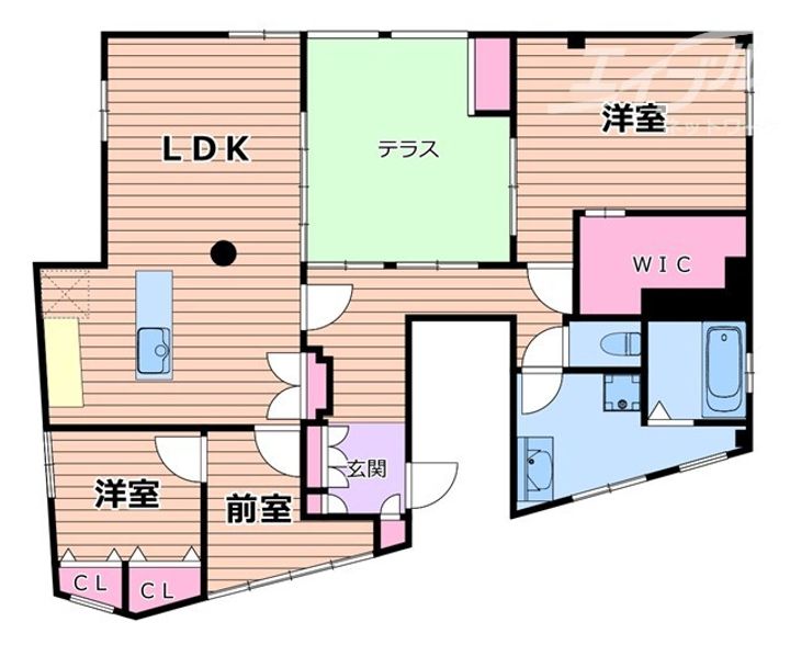 大阪府大阪市東成区東今里3(アパート)の賃貸物件の間取り