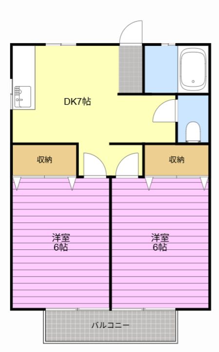 ハイツM高根の間取り