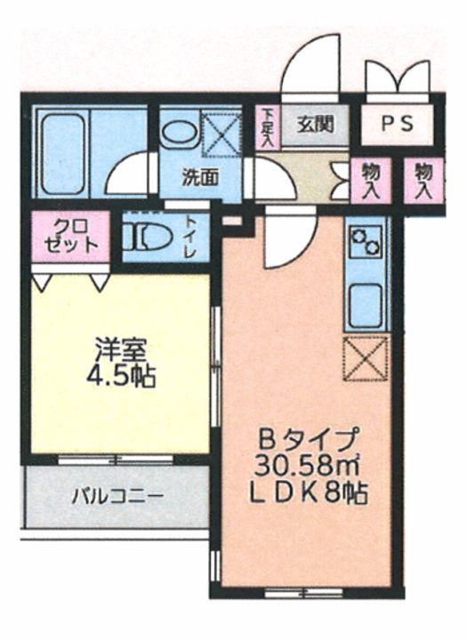 エクセル相模大野Dの間取り