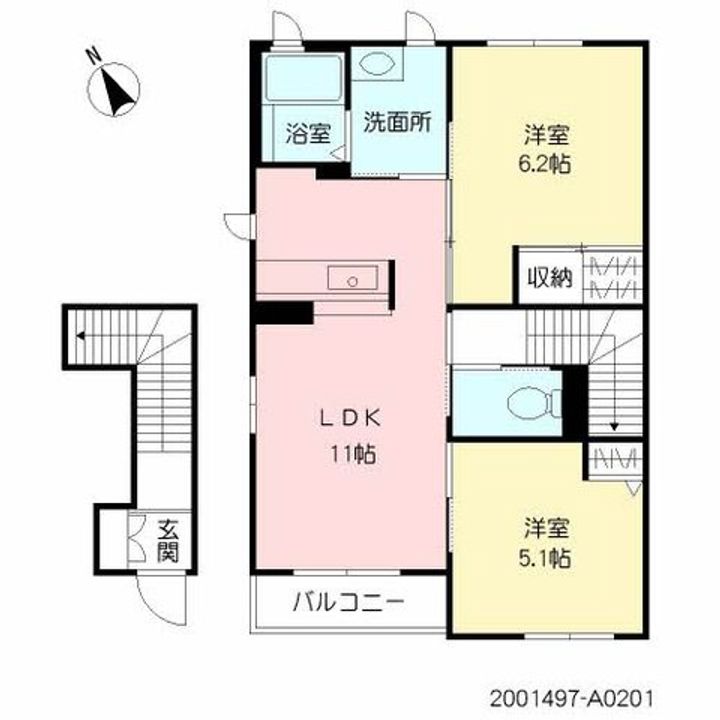ファミーユAの間取り