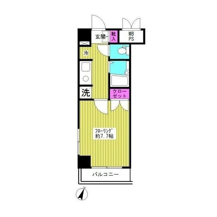 東京都中野区江古田4(マンション)の賃貸物件の間取り