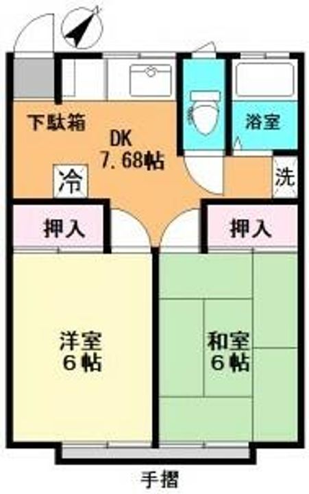 グリーンハイツ平野の間取り