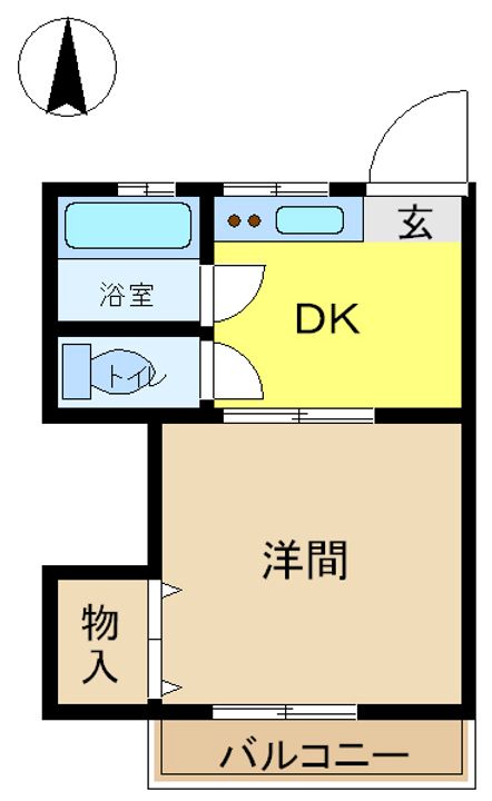 コーポ島田の間取り
