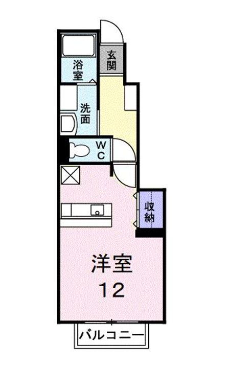 岡山県総社市総社3(アパート)の賃貸物件の間取り