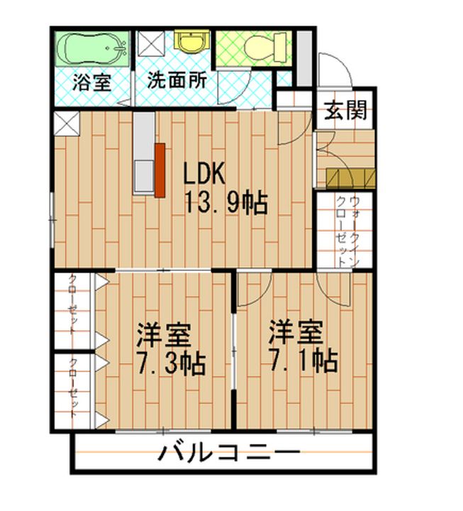 ホワイトピアニー ウエストの間取り