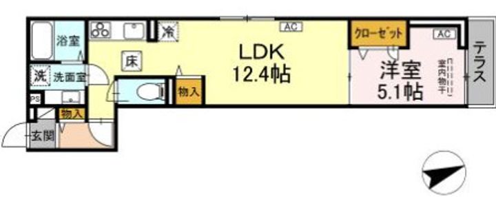 DROOM八幡町の間取り