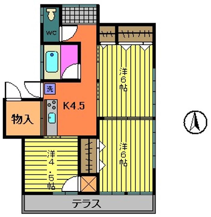 福島県郡山市安積町荒井字大池(一戸建)の賃貸物件の間取り