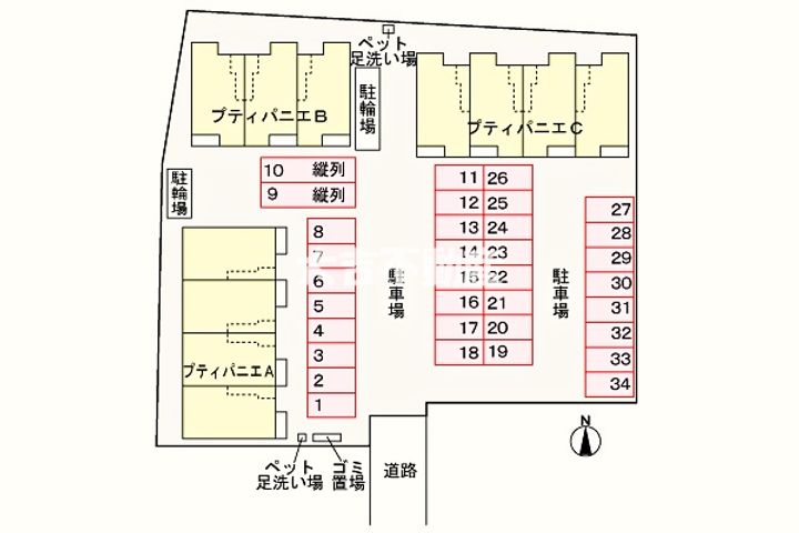 プティパニエの内装