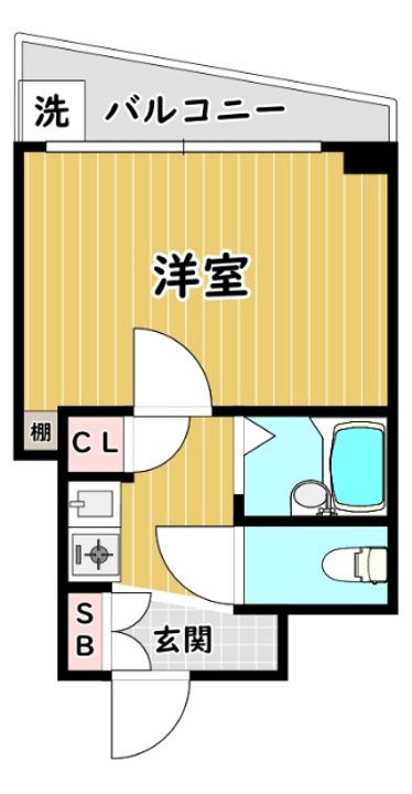 勝栄マンションパート6の間取り