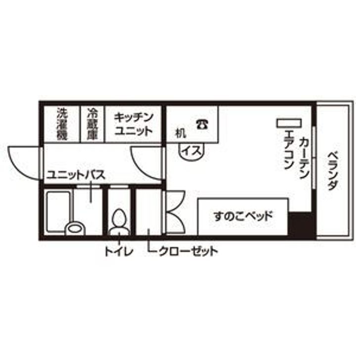 ドミール泉中央の間取り
