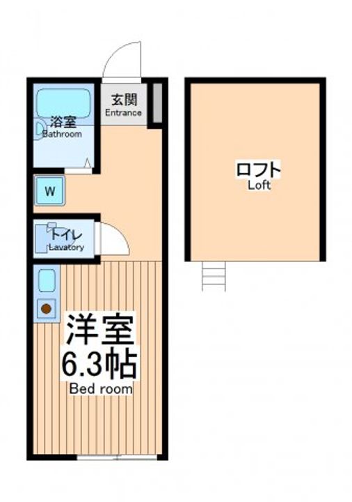神奈川県相模原市南区上鶴間2(アパート)の賃貸物件の間取り
