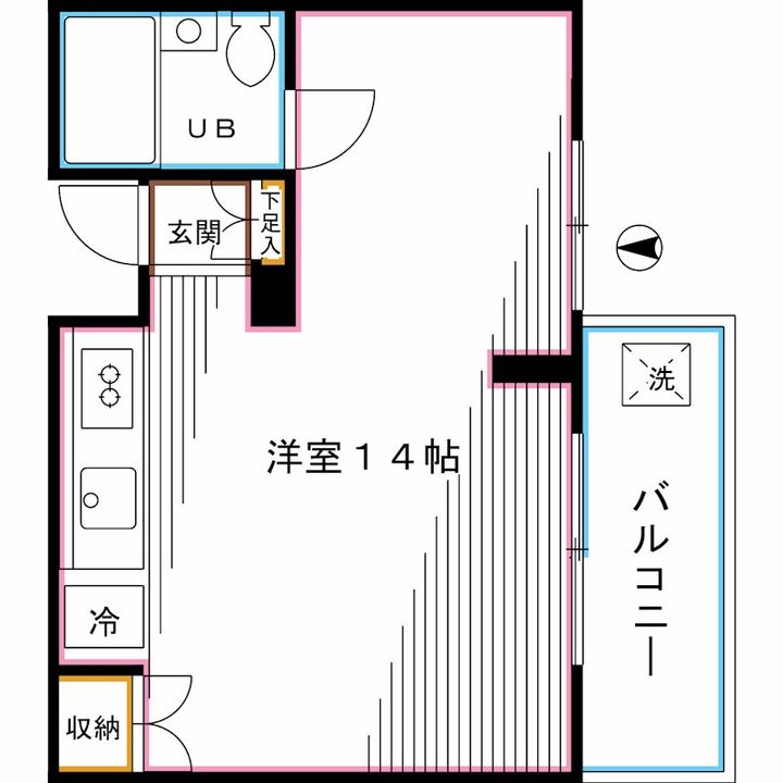東京都中野区大和町2(マンション)の賃貸物件の間取り