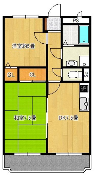 ハイルネッサンスAの間取り