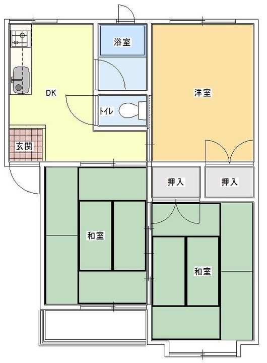 福寿第二コーポの間取り