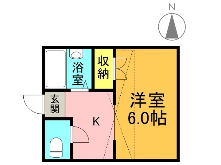 クレールあさかの間取り