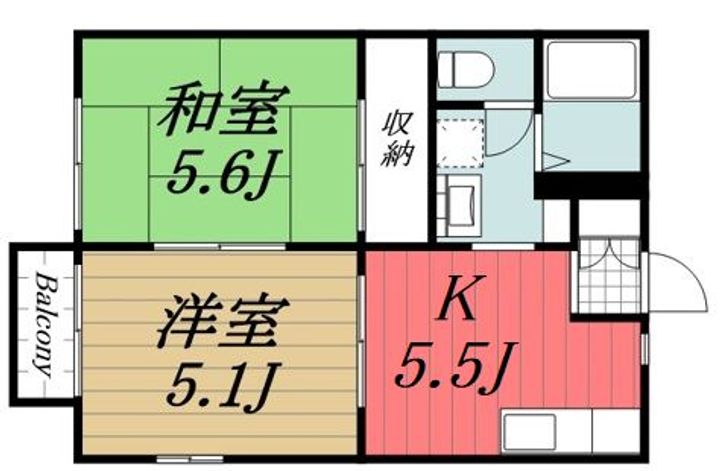 千葉県市原市五井(アパート)の賃貸物件の間取り